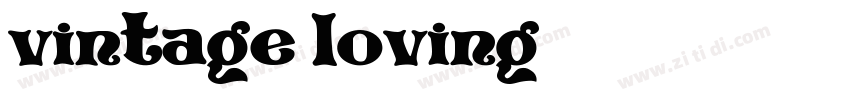 vintage loving字体转换